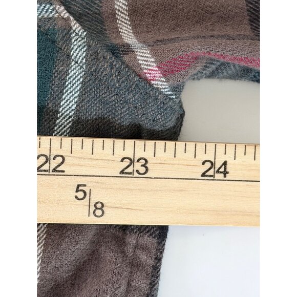 NWT $80 Eddie Bauer Flannel Shirt Mens L Green Brown Plaid Outdoor Fall - Picture 11 of 13
